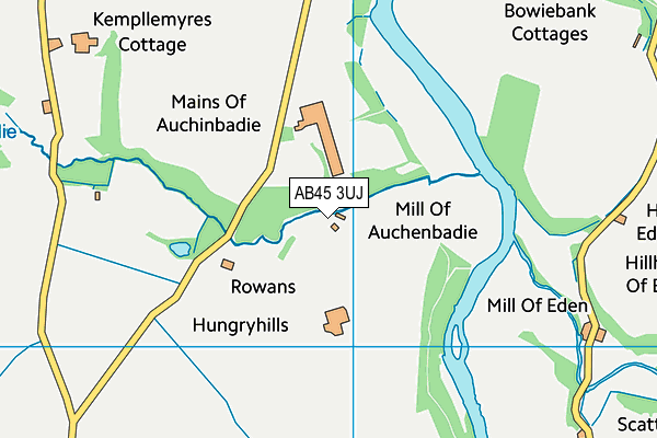 AB45 3UJ map - OS VectorMap District (Ordnance Survey) AB45 3UJ map - OS VectorMap District (Ordnance Survey)
