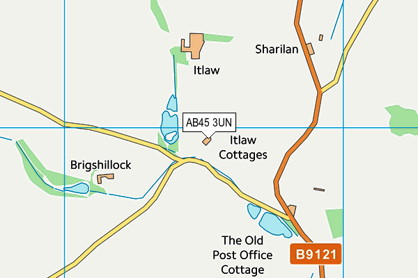 AB45 3UN map - OS VectorMap District (Ordnance Survey) AB45 3UN map - OS VectorMap District (Ordnance Survey)