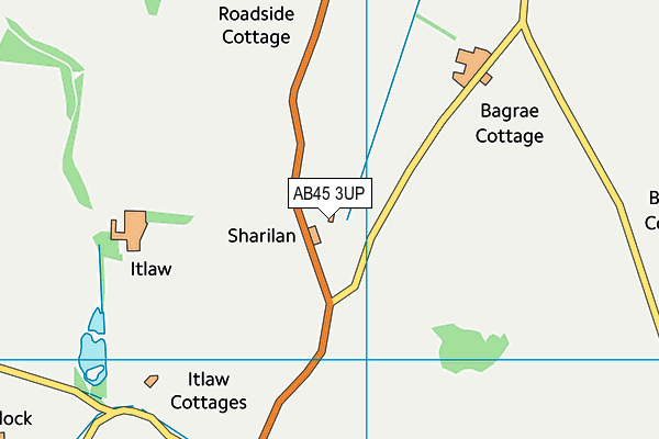 AB45 3UP map - OS VectorMap District (Ordnance Survey) AB45 3UP map - OS VectorMap District (Ordnance Survey)