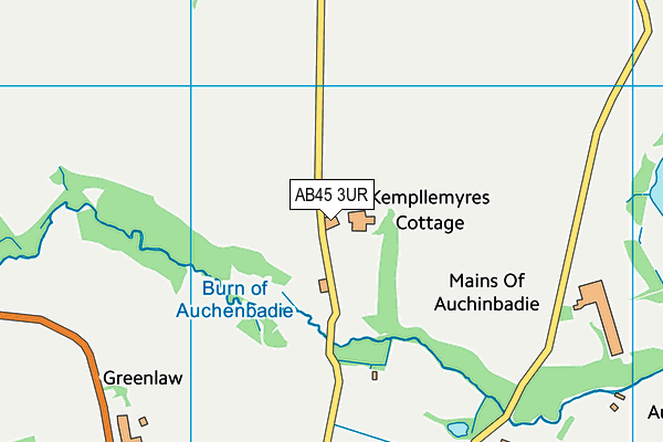 AB45 3UR map - OS VectorMap District (Ordnance Survey) AB45 3UR map - OS VectorMap District (Ordnance Survey)