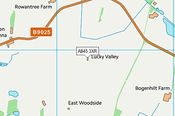 AB45 3XR map - OS VectorMap District (Ordnance Survey) AB45 3XR map - OS VectorMap District (Ordnance Survey)