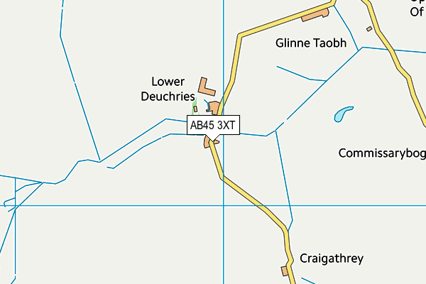 AB45 3XT map - OS VectorMap District (Ordnance Survey) AB45 3XT map - OS VectorMap District (Ordnance Survey)