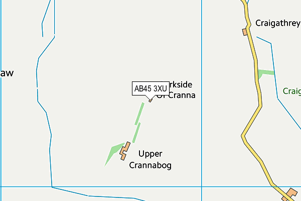 AB45 3XU map - OS VectorMap District (Ordnance Survey) AB45 3XU map - OS VectorMap District (Ordnance Survey)