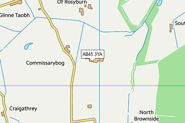 AB45 3YA map - OS VectorMap District (Ordnance Survey) AB45 3YA map - OS VectorMap District (Ordnance Survey)