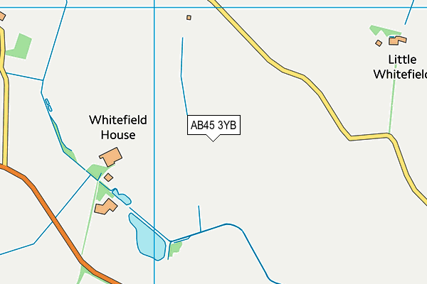 AB45 3YB map - OS VectorMap District (Ordnance Survey) AB45 3YB map - OS VectorMap District (Ordnance Survey)