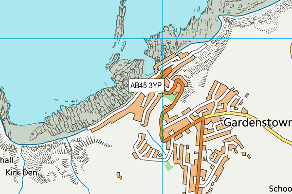 AB45 3YP map - OS VectorMap District (Ordnance Survey) AB45 3YP map - OS VectorMap District (Ordnance Survey)