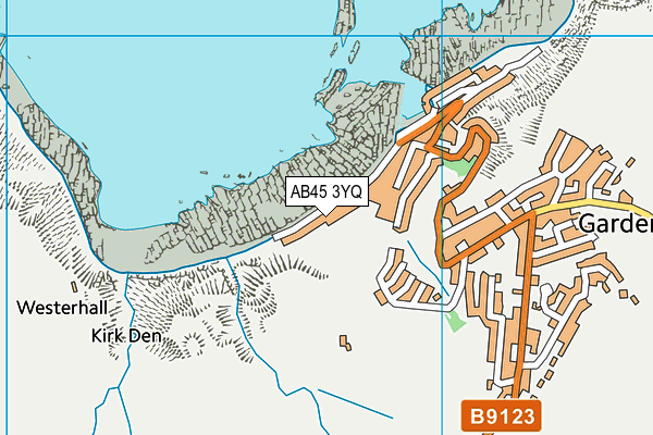 AB45 3YQ map - OS VectorMap District (Ordnance Survey) AB45 3YQ map - OS VectorMap District (Ordnance Survey)