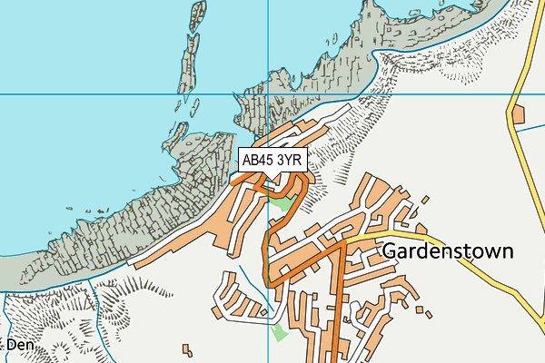 AB45 3YR map - OS VectorMap District (Ordnance Survey) AB45 3YR map - OS VectorMap District (Ordnance Survey)