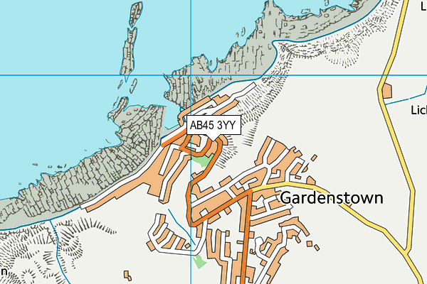 AB45 3YY map - OS VectorMap District (Ordnance Survey) AB45 3YY map - OS VectorMap District (Ordnance Survey)