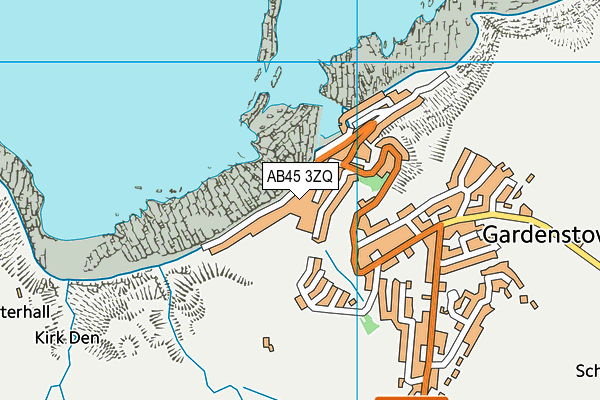 AB45 3ZQ map - OS VectorMap District (Ordnance Survey) AB45 3ZQ map - OS VectorMap District (Ordnance Survey)