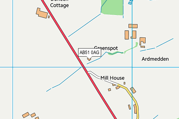 AB51 0AG map - OS VectorMap District (Ordnance Survey) AB51 0AG map - OS VectorMap District (Ordnance Survey)