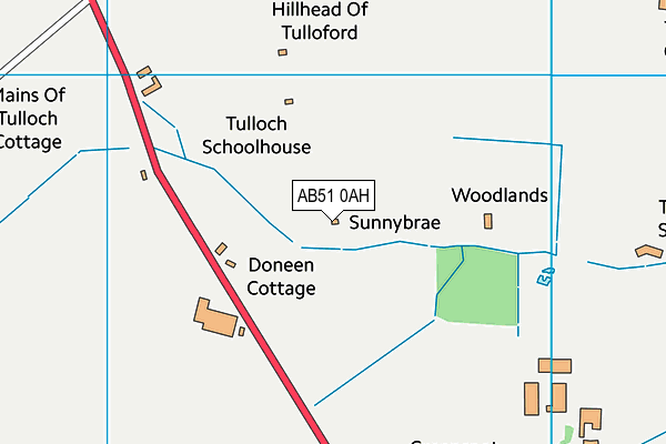 AB51 0AH map - OS VectorMap District (Ordnance Survey) AB51 0AH map - OS VectorMap District (Ordnance Survey)