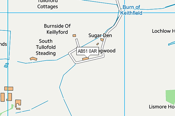 AB51 0AR map - OS VectorMap District (Ordnance Survey) AB51 0AR map - OS VectorMap District (Ordnance Survey)