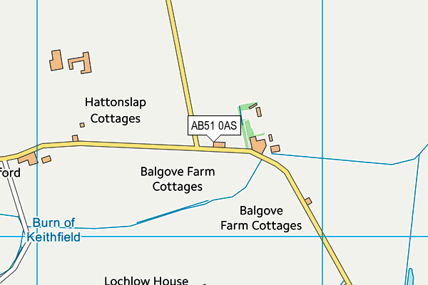 AB51 0AS map - OS VectorMap District (Ordnance Survey) AB51 0AS map - OS VectorMap District (Ordnance Survey)