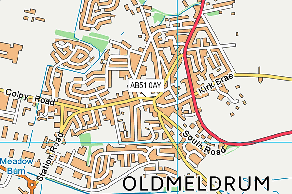 AB51 0AY map - OS VectorMap District (Ordnance Survey) AB51 0AY map - OS VectorMap District (Ordnance Survey)