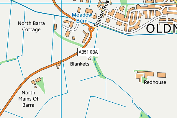 AB51 0BA map - OS VectorMap District (Ordnance Survey) AB51 0BA map - OS VectorMap District (Ordnance Survey)