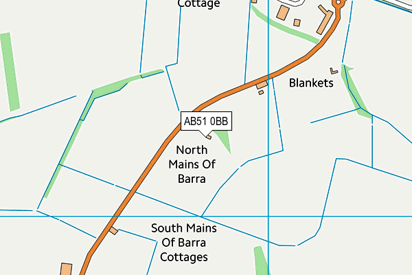 AB51 0BB map - OS VectorMap District (Ordnance Survey) AB51 0BB map - OS VectorMap District (Ordnance Survey)