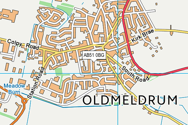 AB51 0BG map - OS VectorMap District (Ordnance Survey) AB51 0BG map - OS VectorMap District (Ordnance Survey)