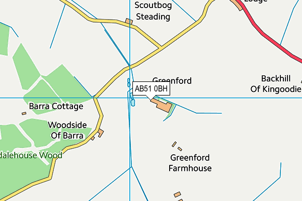 AB51 0BH map - OS VectorMap District (Ordnance Survey) AB51 0BH map - OS VectorMap District (Ordnance Survey)