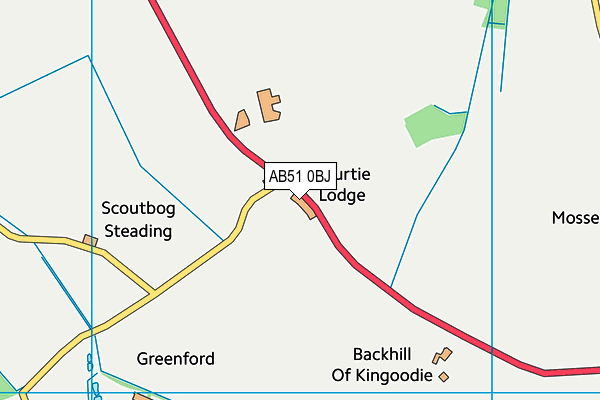 AB51 0BJ map - OS VectorMap District (Ordnance Survey) AB51 0BJ map - OS VectorMap District (Ordnance Survey)