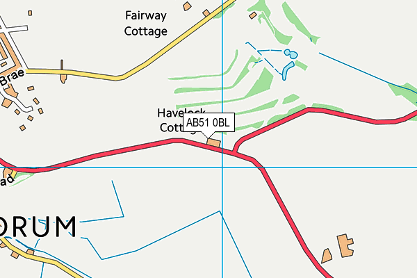 AB51 0BL map - OS VectorMap District (Ordnance Survey) AB51 0BL map - OS VectorMap District (Ordnance Survey)
