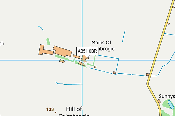 AB51 0BR map - OS VectorMap District (Ordnance Survey) AB51 0BR map - OS VectorMap District (Ordnance Survey)