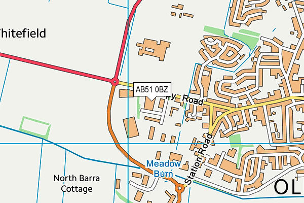 AB51 0BZ map - OS VectorMap District (Ordnance Survey) AB51 0BZ map - OS VectorMap District (Ordnance Survey)