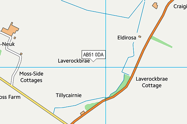 AB51 0DA map - OS VectorMap District (Ordnance Survey) AB51 0DA map - OS VectorMap District (Ordnance Survey)