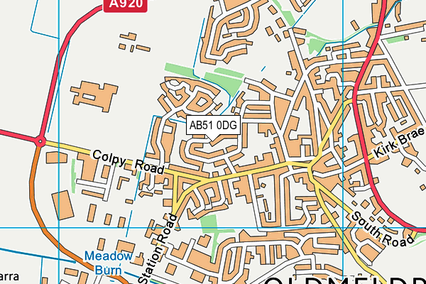 AB51 0DG map - OS VectorMap District (Ordnance Survey) AB51 0DG map - OS VectorMap District (Ordnance Survey)