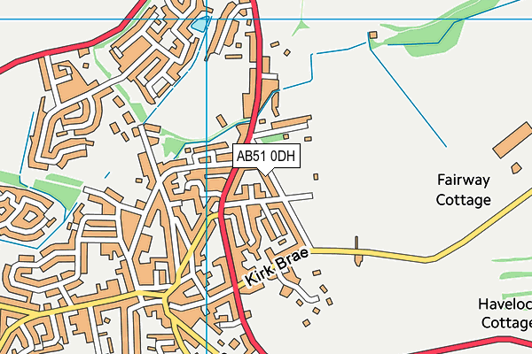 AB51 0DH map - OS VectorMap District (Ordnance Survey) AB51 0DH map - OS VectorMap District (Ordnance Survey)