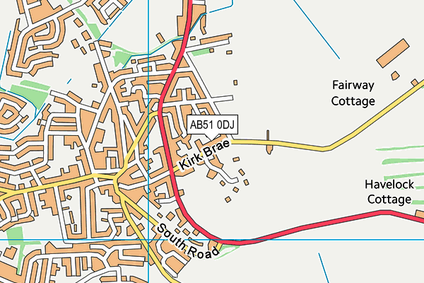 AB51 0DJ map - OS VectorMap District (Ordnance Survey) AB51 0DJ map - OS VectorMap District (Ordnance Survey)