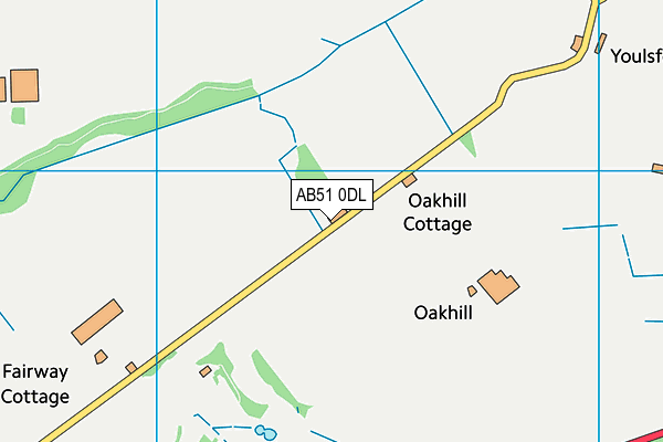 AB51 0DL map - OS VectorMap District (Ordnance Survey) AB51 0DL map - OS VectorMap District (Ordnance Survey)