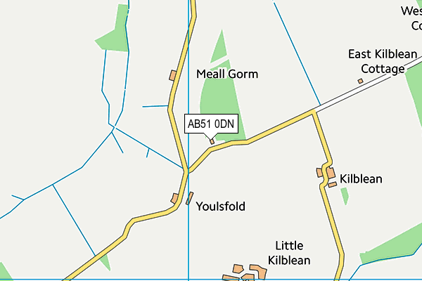 AB51 0DN map - OS VectorMap District (Ordnance Survey) AB51 0DN map - OS VectorMap District (Ordnance Survey)