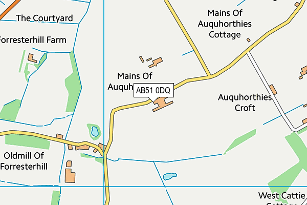 AB51 0DQ map - OS VectorMap District (Ordnance Survey) AB51 0DQ map - OS VectorMap District (Ordnance Survey)