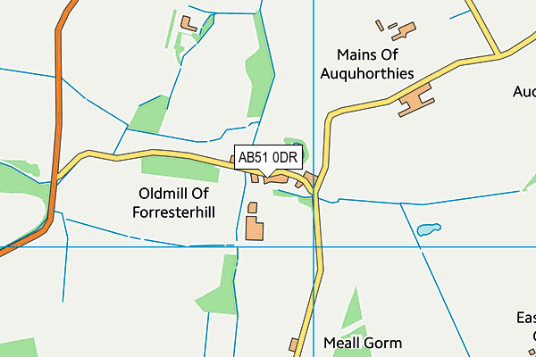 AB51 0DR map - OS VectorMap District (Ordnance Survey) AB51 0DR map - OS VectorMap District (Ordnance Survey)