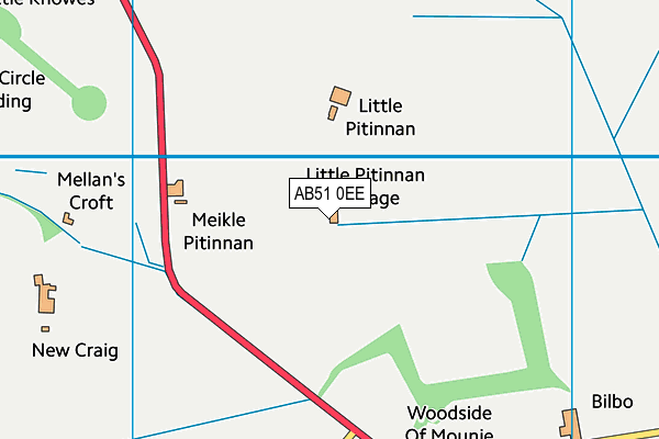 AB51 0EE map - OS VectorMap District (Ordnance Survey) AB51 0EE map - OS VectorMap District (Ordnance Survey)