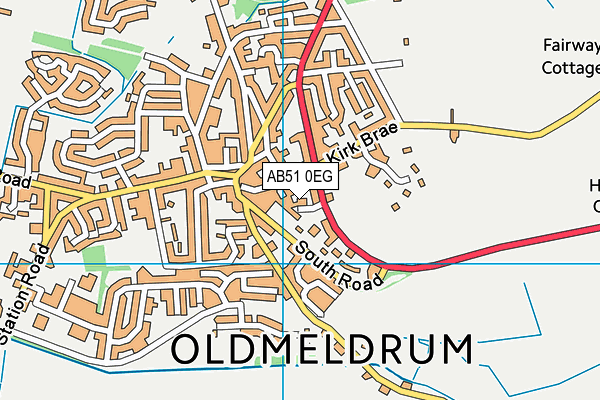 AB51 0EG map - OS VectorMap District (Ordnance Survey) AB51 0EG map - OS VectorMap District (Ordnance Survey)
