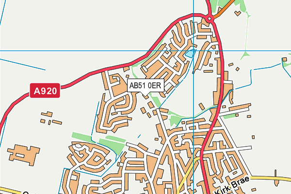 AB51 0ER map - OS VectorMap District (Ordnance Survey) AB51 0ER map - OS VectorMap District (Ordnance Survey)