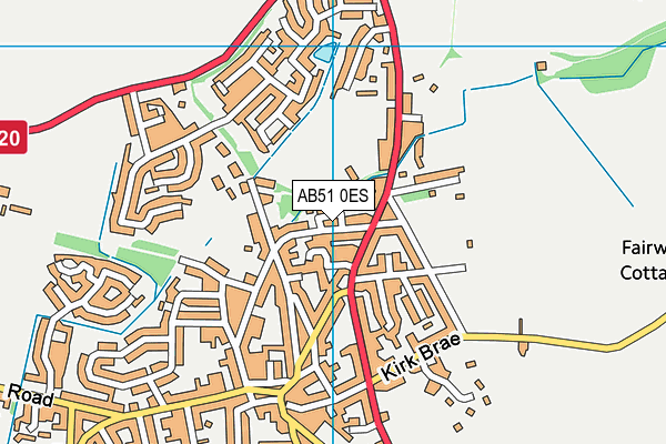 AB51 0ES map - OS VectorMap District (Ordnance Survey) AB51 0ES map - OS VectorMap District (Ordnance Survey)