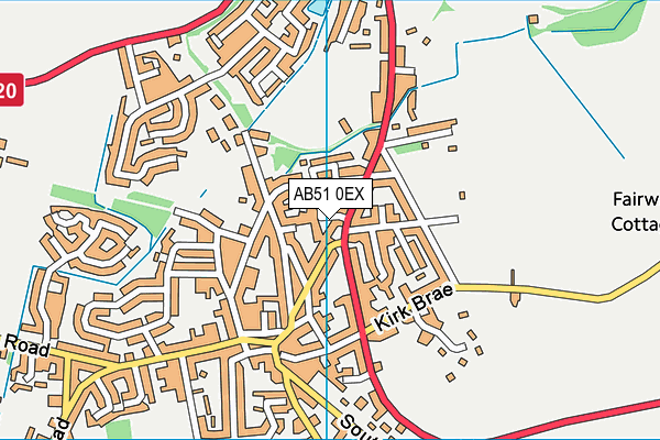 AB51 0EX map - OS VectorMap District (Ordnance Survey) AB51 0EX map - OS VectorMap District (Ordnance Survey)