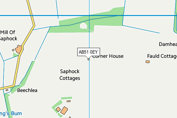 AB51 0EY map - OS VectorMap District (Ordnance Survey) AB51 0EY map - OS VectorMap District (Ordnance Survey)