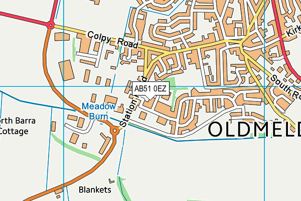 AB51 0EZ map - OS VectorMap District (Ordnance Survey) AB51 0EZ map - OS VectorMap District (Ordnance Survey)