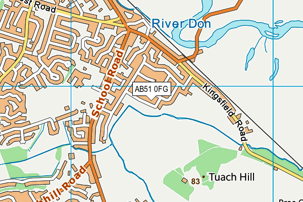 AB51 0FG map - OS VectorMap District (Ordnance Survey) AB51 0FG map - OS VectorMap District (Ordnance Survey)