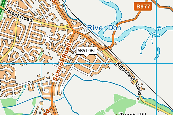 AB51 0FJ map - OS VectorMap District (Ordnance Survey) AB51 0FJ map - OS VectorMap District (Ordnance Survey)