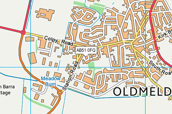 AB51 0FQ map - OS VectorMap District (Ordnance Survey) AB51 0FQ map - OS VectorMap District (Ordnance Survey)
