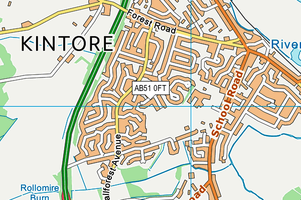 AB51 0FT map - OS VectorMap District (Ordnance Survey) AB51 0FT map - OS VectorMap District (Ordnance Survey)