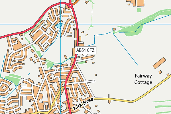 AB51 0FZ map - OS VectorMap District (Ordnance Survey) AB51 0FZ map - OS VectorMap District (Ordnance Survey)