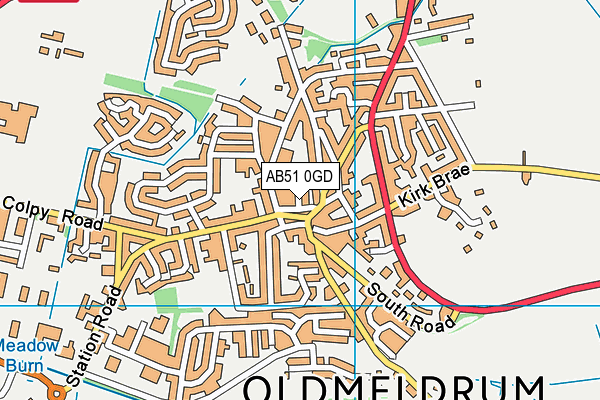 AB51 0GD map - OS VectorMap District (Ordnance Survey) AB51 0GD map - OS VectorMap District (Ordnance Survey)