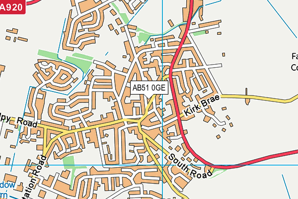 AB51 0GE map - OS VectorMap District (Ordnance Survey) AB51 0GE map - OS VectorMap District (Ordnance Survey)