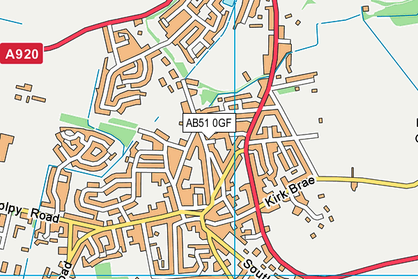 AB51 0GF map - OS VectorMap District (Ordnance Survey) AB51 0GF map - OS VectorMap District (Ordnance Survey)